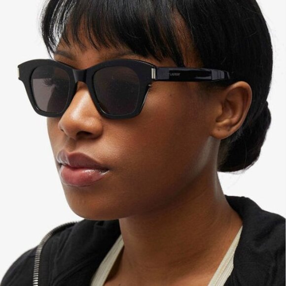 🕶️ New Saint Laurent SL592 001 Sunglasses - Black Frame, Black Lenses - Picture 1 of 12